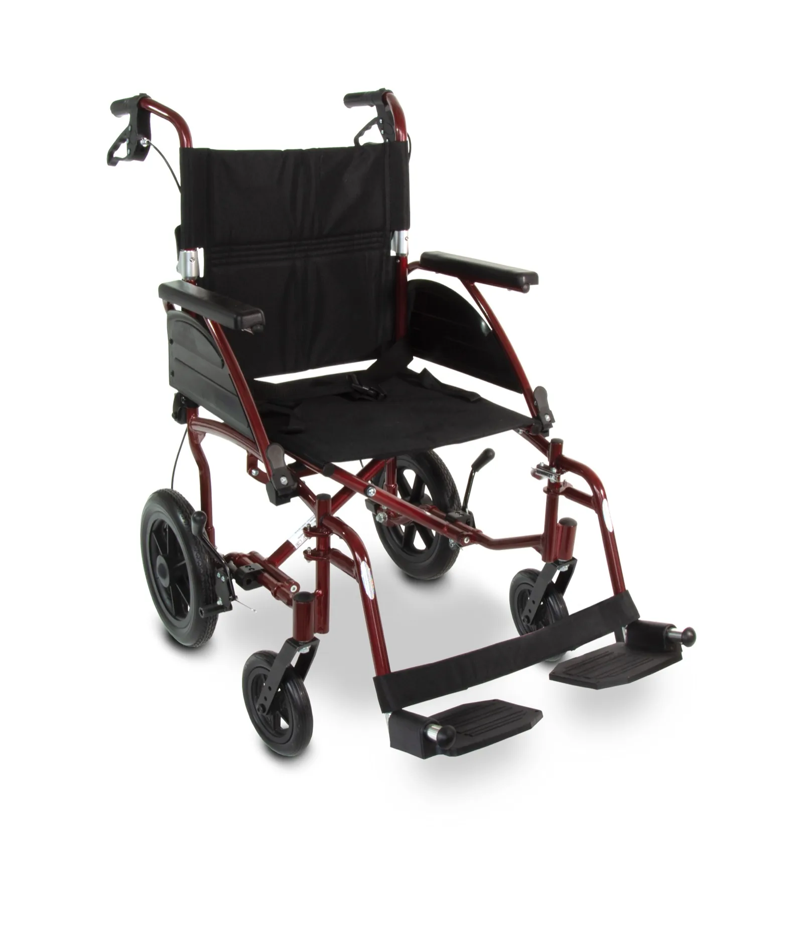Fauteuil de transfert léger et compact, poussé par un accompagnant, disponible chez Noden Medical Market à Sarcelles